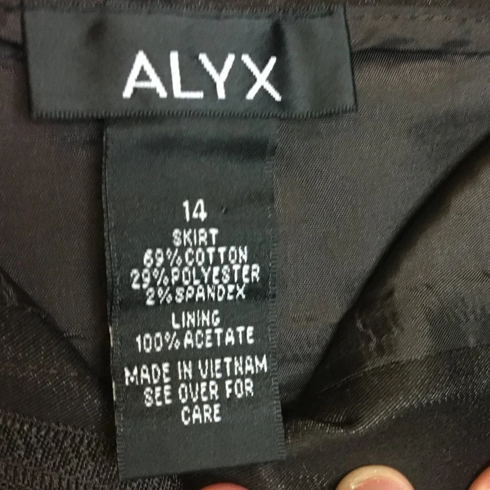 Alyx Brown Mini Career Casual Skirt Size 14